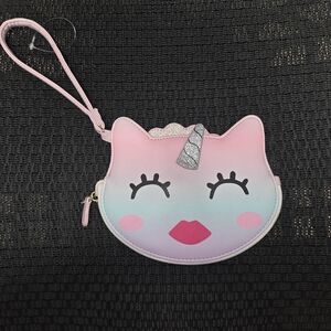 Charming Unicorn Kids Wristlet - Pink and Silver